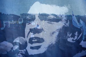 Prie Rusijos ambasados Kijeve atidarytas B. Nemcovo skveras