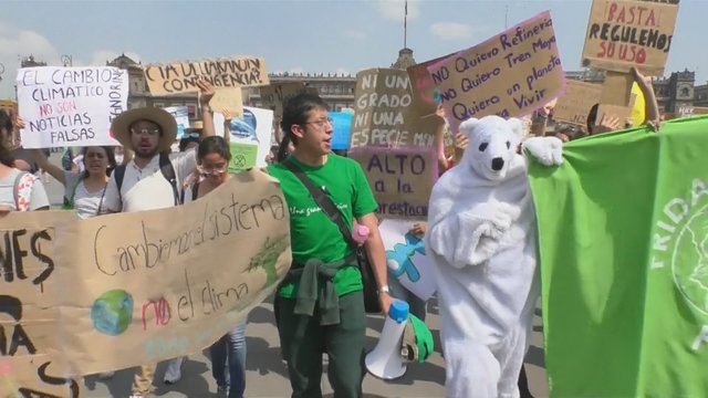 Visame pasaulyje jaunimas išėjo į demonstracijas dėl klimato kaitos