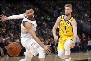 Domantą Sabonį ir „Pacers“ nuo pergalės Denveryje skyrė vienas metimas