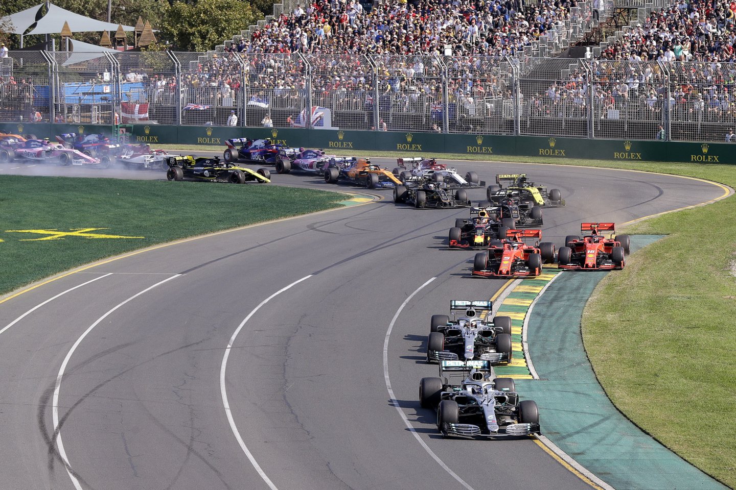 Australijoje įvyko pirmosios Formulės-1 sezono lenktynės.<br>AP nuotr.