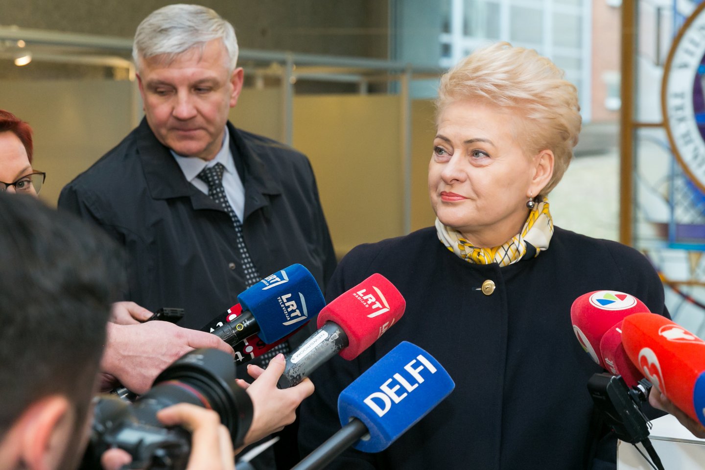 Sekmadienį balsavo ir D.Grybauskaitė.<br> T.Bauro nuotr.