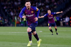 Lionelio Messi trys įvarčiai lėmė „Barcelona“ įtikinamą pergalę Ispanijos lygoje