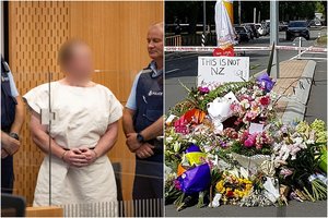 Įtariamas Naujosios Zelandijos šaulys teisme atstovaus sau, šalis griežtins ginklų kontrolę