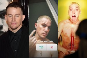 Aktorius Channingas Tatumas nustebino išvaizdos pokyčiais: jis tikra Eminemo kopija