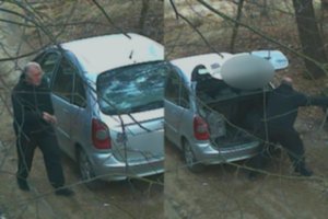 Slapta kamera Vilniuje užfiksavo nepadorų vyro poelgį miške