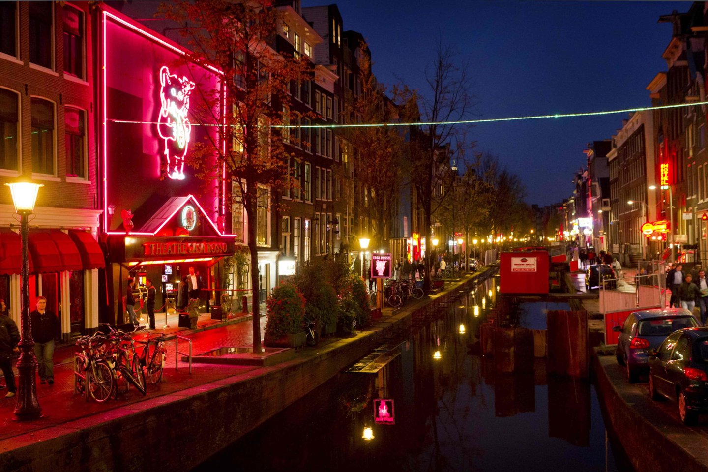  Raudonųjų žibintų kvartalas Amsterdame.<br> AFP/Scanpix nuotr.
