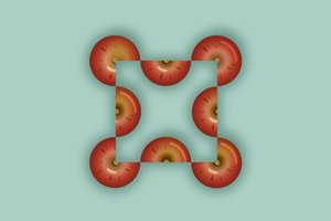 Užduotis genijams: kiek obuolių šiame paveikslėlyje?