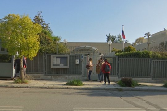 Rusijos konsulate Atėnuose buvo susprogdinta granata