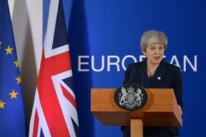 ES nurodžius naujus terminus Th. May vėl bandys prastumti „Brexit“ susitarimą
