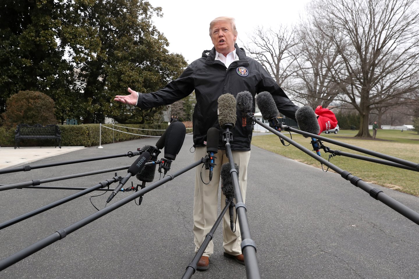 D.Trumpas žiniasklaidą išvadino „liadies priešu“.<br>Reuters/Scanpix nuotr.