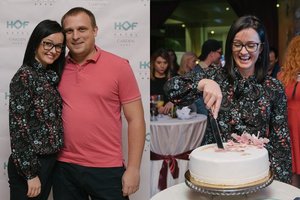 Renginyje su sužadėtiniu pasirodžiusi Rasa Židonytė netikėtai apipilta sveikinimais