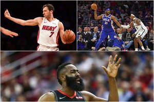 NBA naktis: G. Dragičiaus trigubas dviženklis mače prieš tautietį, J. Embiido ir J. Hardeno rezultatyvūs šou