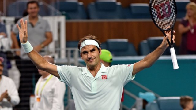 Pasaulio legenda R. Federeris pateko į turnyro Majamyje finalą