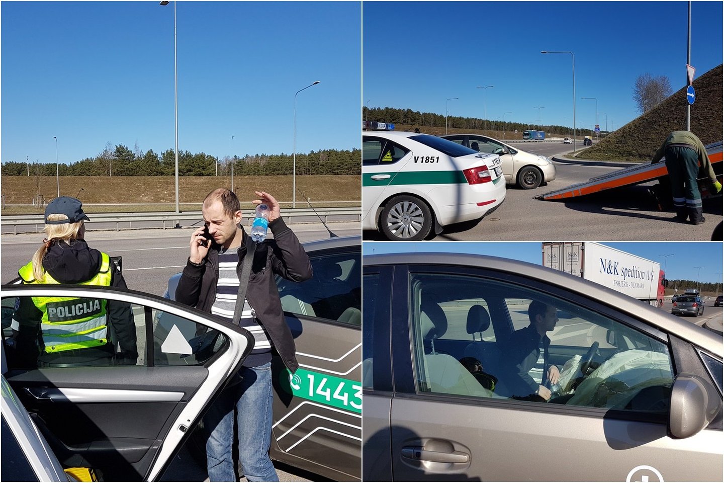 Vilniuje visiškai girtas pavežėjas su „Toyota Prius“ taranavo stulpą.