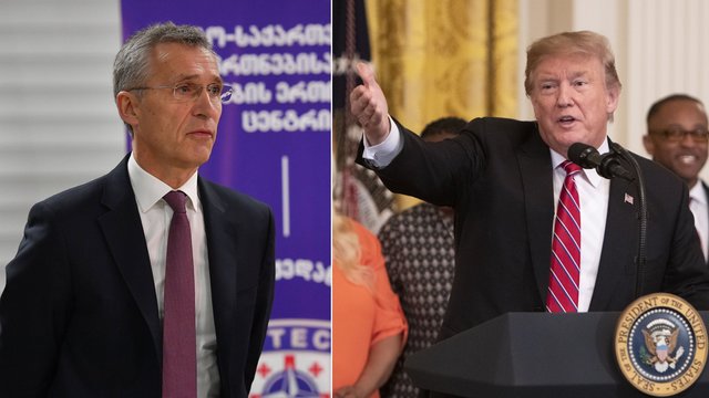 NATO generalinis sekretorius nustebino: aljanso metines švenčia su D. Trumpu
