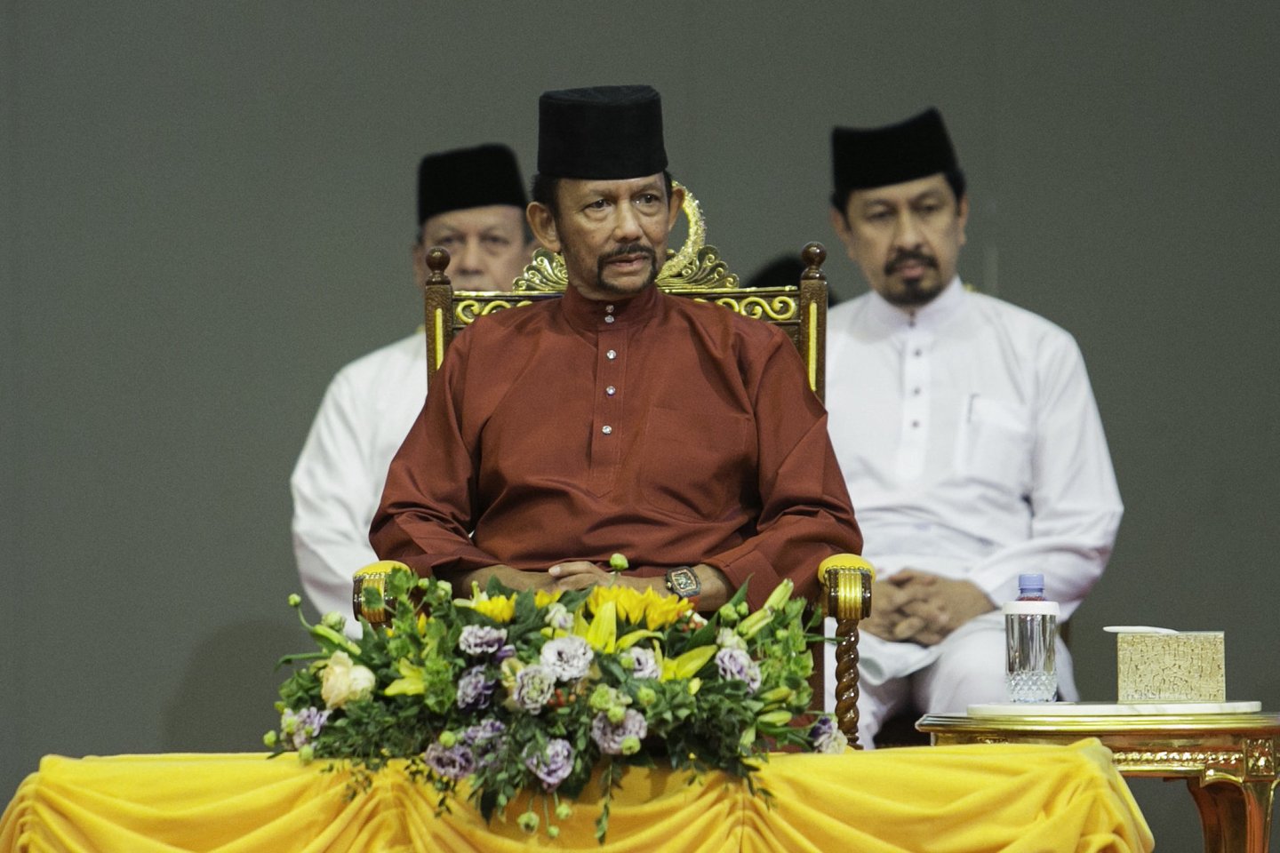  Brunėjaus sultonas Hassanalas Bolkiah.<br> AFP/Scanpix nuotr.