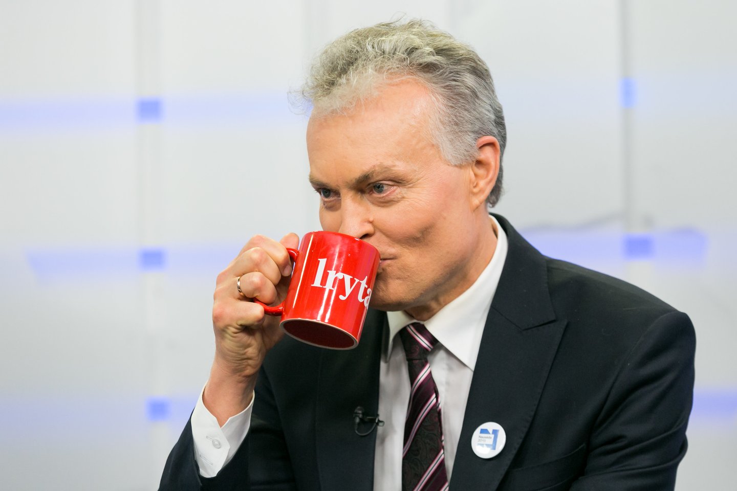 Gitanas Nausėda antradienį griežtai įvertino I.Šimonytę. <br>T.Bauro nuotr.
