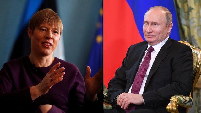Aiškėja detalės apie Estijos prezidentės susitikimą su Vladimiru Putinu