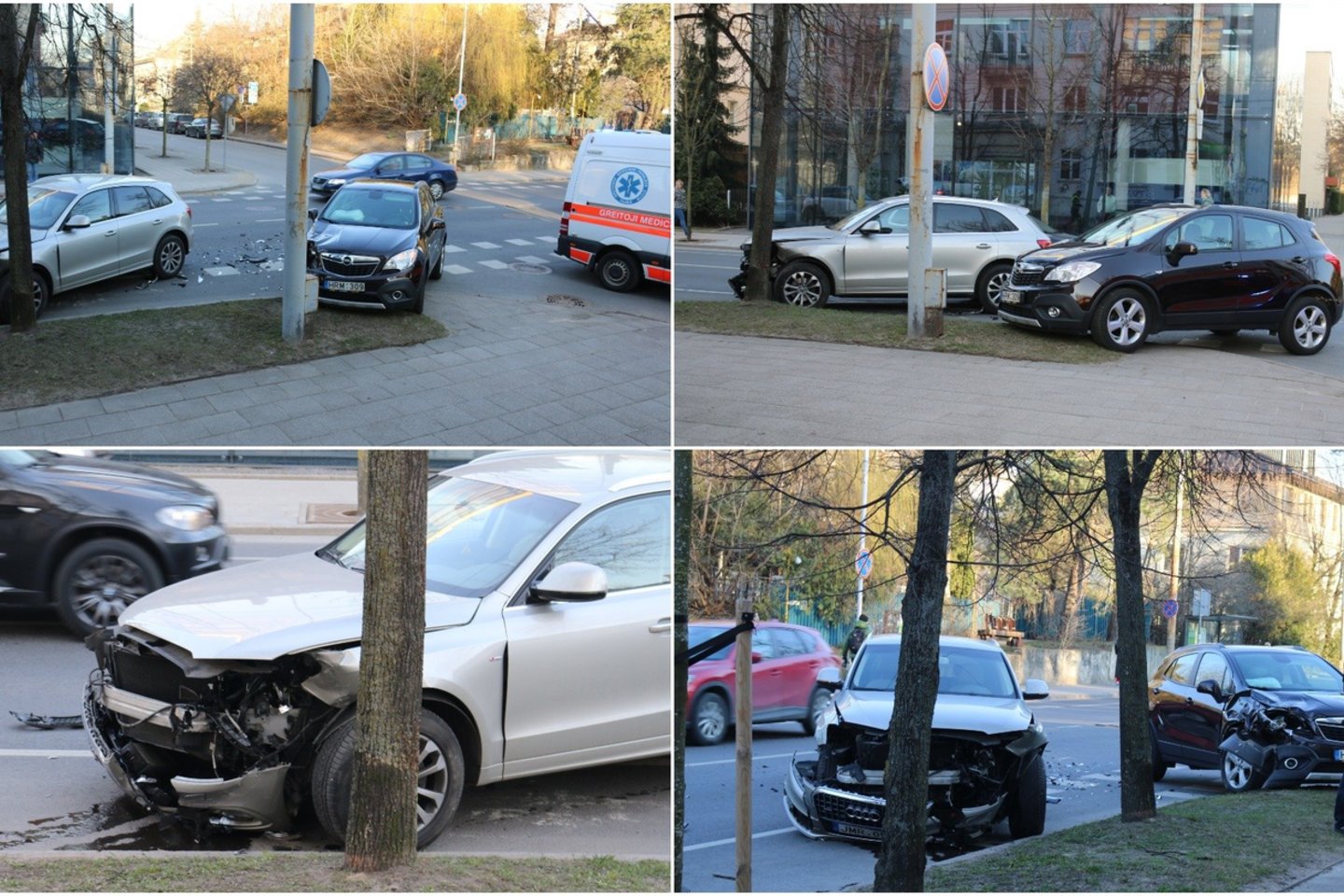 Vilniuje susidūrė du automobiliai.