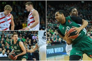 Tarp Eurolygos statistikos lyderių – A. Gudaitis, M. Grigonis ir B. Daviesas