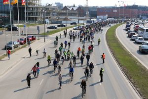 Kaune – pulkas dviračių: vyko didžiausios riedynės miesto istorijoje