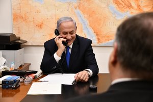 B. Netanyahu sveikina JAV sprendimą priskirti Irano gvardiją teroristinėms organizacijoms