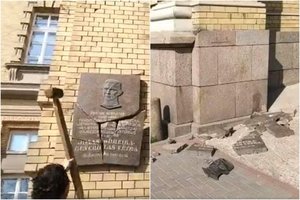 R. Šimašius keičia nuomonę dėl sudaužytos lentos – sureagavo ir R. Karbauskis su S. Skverneliu