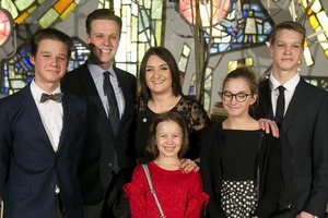 Austėja Landsbergienė 4 vaikus užaugino jų nebausdama