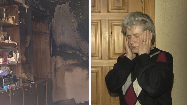 Ugniagesiai papasakojo apie išgelbėtą smarkiai apdegusią porą Vilniuje