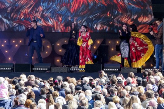  Tarptautinę romų dieną Vilniuje surengta didžiulė šventė.<br> V.Ščiavinsko nuotr.