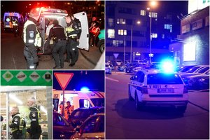 Išpuolis Vilniuje: į prekybos centrą įsiveržęs vyras peiliu sužalojo 4 žmones, į vidų atsinešė ir benzino