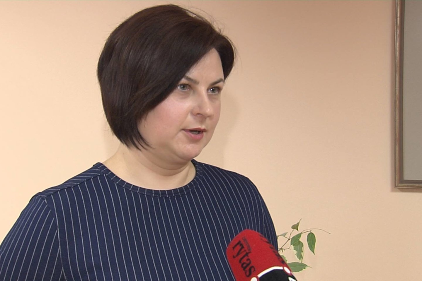  RVUL darbuotojų profesinės sąjungos „Solidarumas“ pirmininkė Jelena Jurėnienė.<br> „Lietuvos ryto“ televizijos nuotr.
