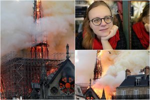 Paryžiuje gyvenanti lietuvė papasakojo apie košmarą, naikinantį garsiąją Dievo Motinos katedrą