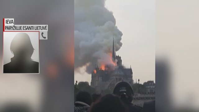 Išskirtinis lietuvės komentaras apie gaisrą Paryžiuje: įvyko, kas negalėjo įvykti