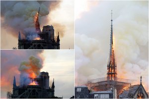 Gaisras Paryžiaus Dievo Motinos katedroje: kas žinoma