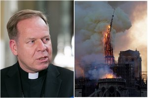 Po gaisro Paryžiuje G. Grušas ragina lietuvius permąstyti ir savo tikėjimą