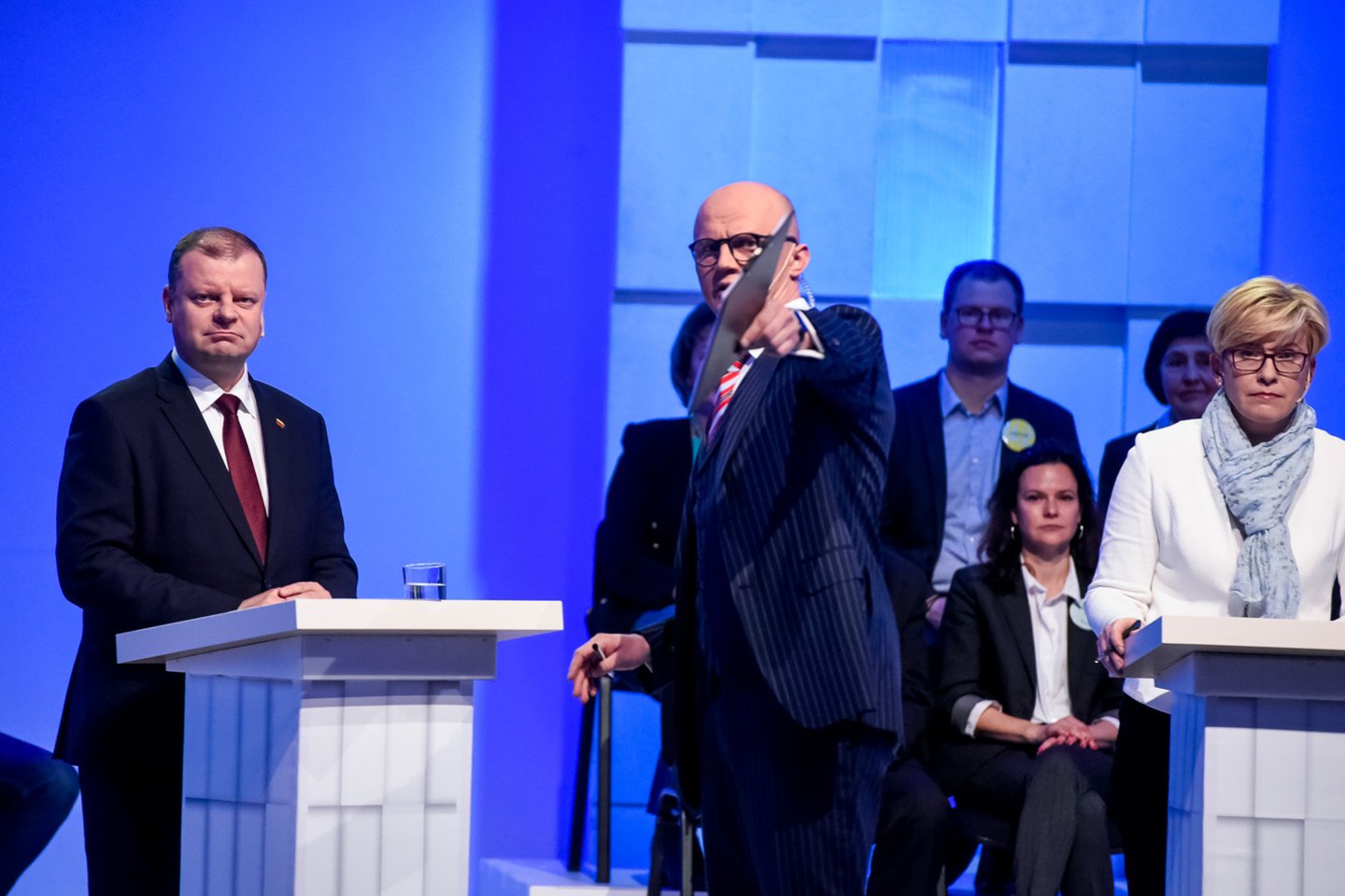 Devyni kandidatai į prezidentus dalyvavo debatuose<br>D.Umbraso nuotr.