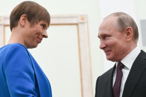 K. Kaljulaid per susitikimą su V. Putinu pasiūlė atnaujinti ES ir Rusijos bendradarbiavimą