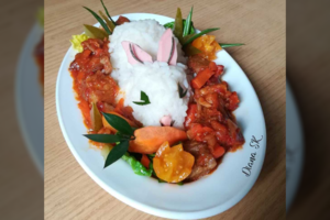 Kiaulienos troškinys su ryžiais maloniai nustebins ir didelius, ir mažus