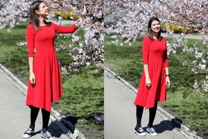 Vilniečiai lekia prie sakurų: tarp jų – ir „orų mergaitė“ Karolina Liukaitytė