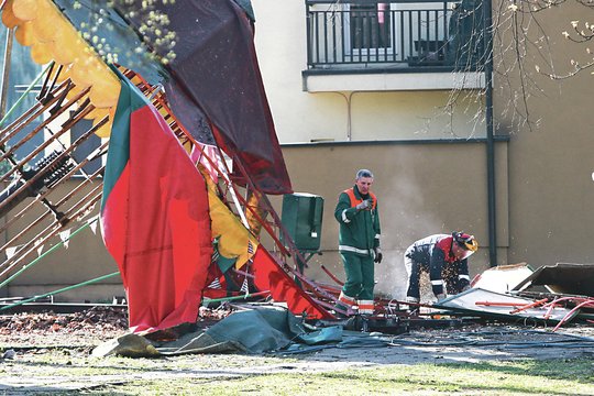 Legendinės karuselės Vytauto parke neatlaikė laiko išbandymų