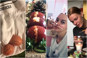 Žinomų žmonių margučiai: Juozas Statkevičius nusprendė papokštauti