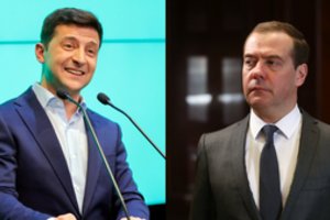 Po V. Zelenskio pergalės jį išgyrė V. Janukovyčius, sureagavo ir Rusijos premjeras