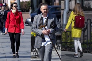 Vilniaus gatvės stilius: praeiviai nusimesti paltų dar neskuba