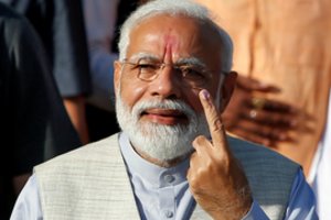 N. Modi atidavė balsą per Indijos rinkimų „superantradienį“