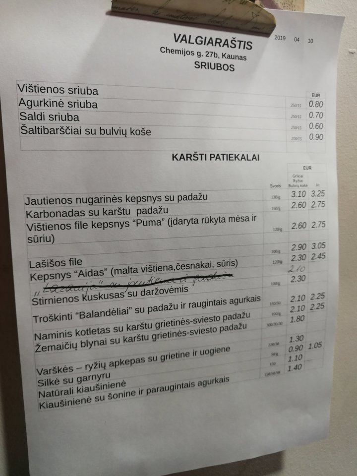  Valgykla Kaune.<br> Nuotr. iš „Riebus katinas“.