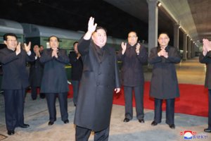 Šiaurės Korėjos lyderis Kim Jong-unas atvažiavo į Rusiją 