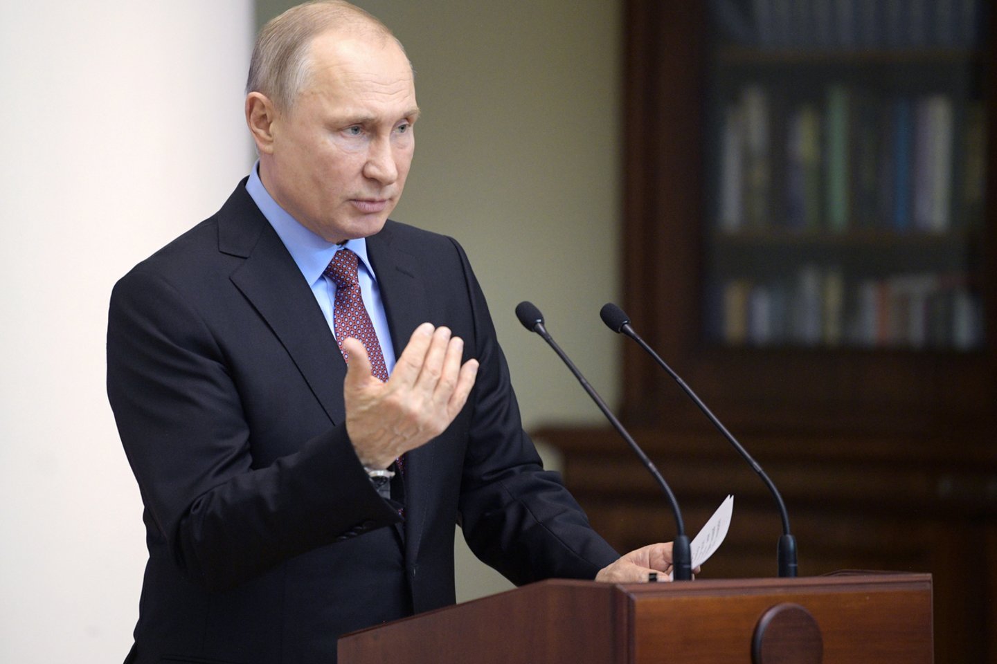  V.Putinas sulaukė kaltinimų savo sprendimais stabdant taikos procesą.<br> Reuters/Scanpix nuotr.