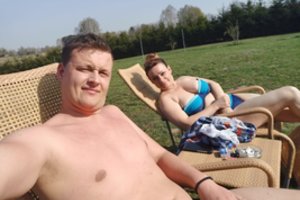 Rūta Lukoševičiūtė-Daudienė su vyru jau atidarė deginimosi sezoną