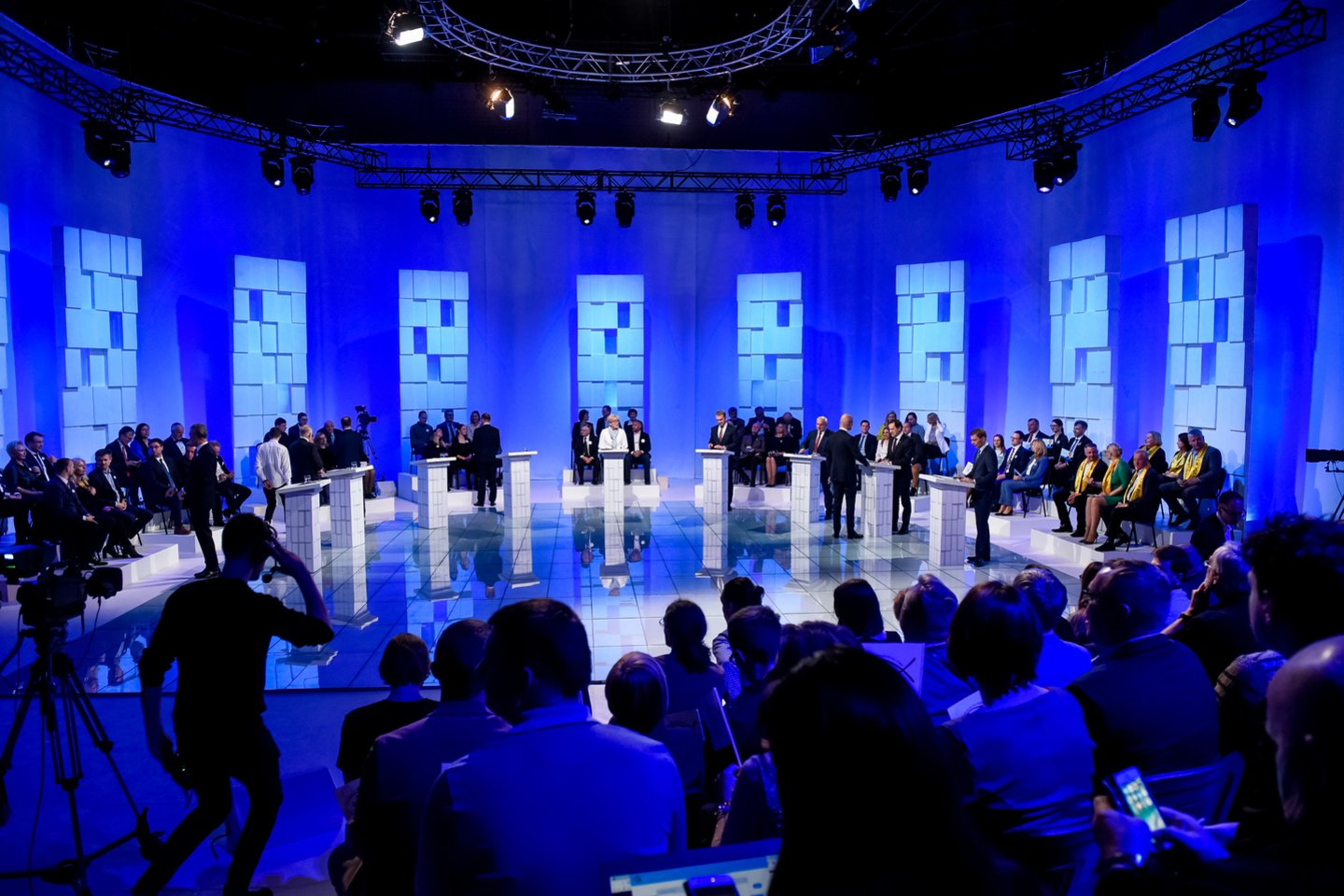 Kandidatai į prezidentus dar kartą pasitikrino jėgas debatuose. <br>D.Umbraso nuotr.